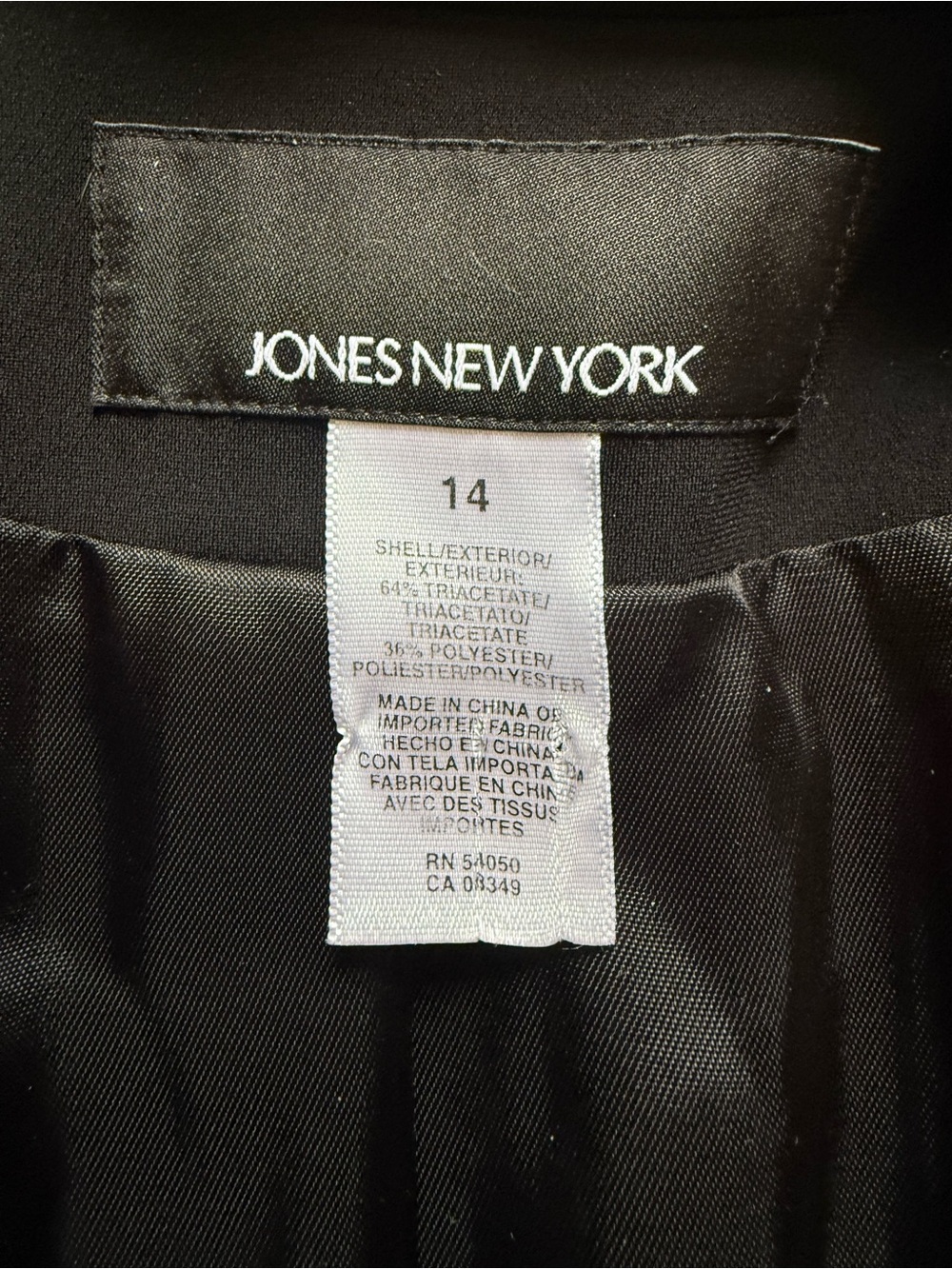 Jones New York Black Embellished Women's Blazer - Picture 4 of 8